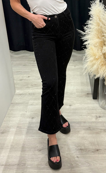 Glitter jeans 88749 - FLARE