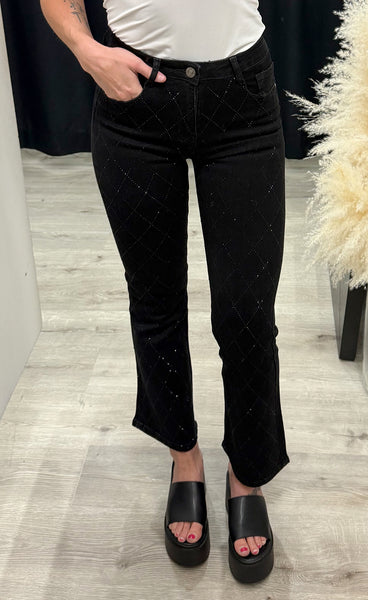 Glitter jeans 88749 - FLARE