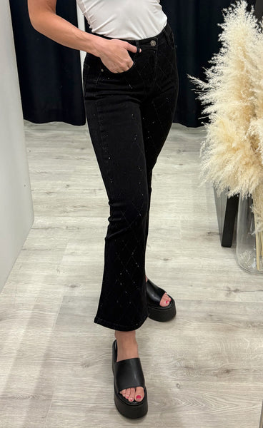Glitter jeans 88749 - FLARE