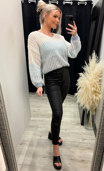 Lillie knit - blue stripe