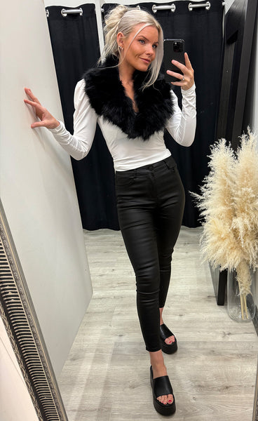 Loðkragi 12 - black