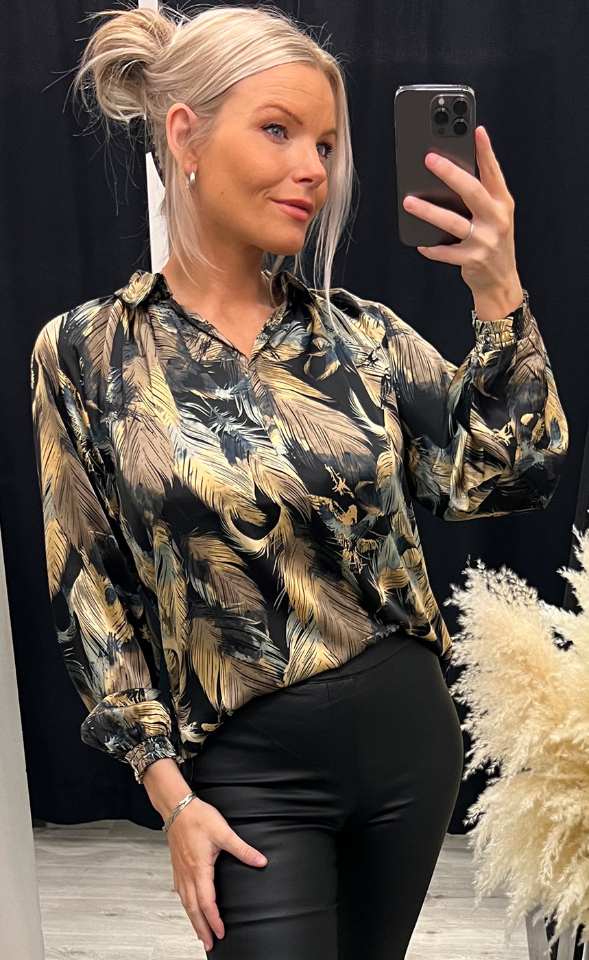 Aura blouse - black