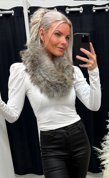 Loðkragi 8 - grey mix