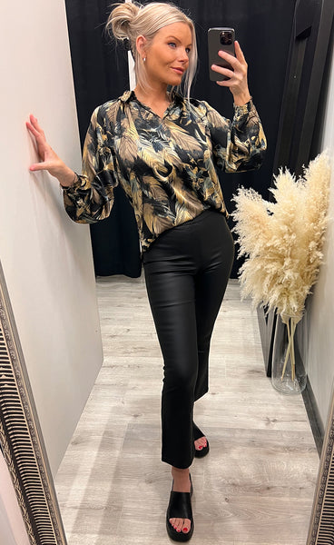 Aura blouse - black