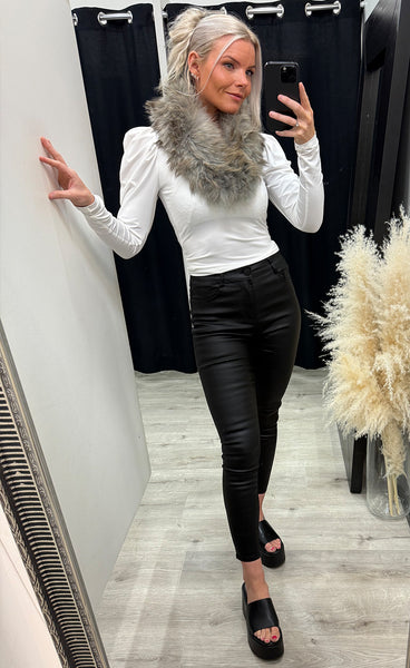 Loðkragi 8 - grey mix