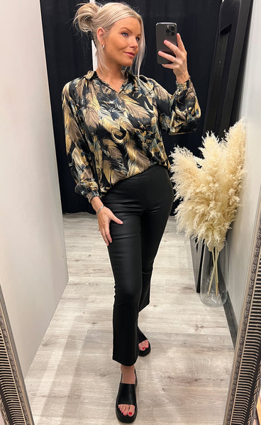Aura blouse - black