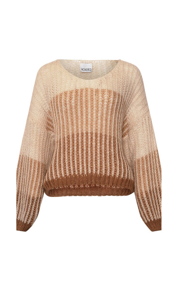 Lillie knit - sand stripe