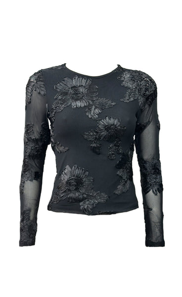 Irina top - black/black