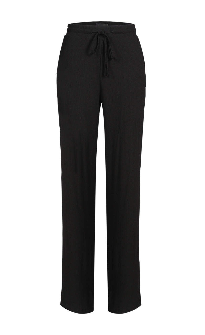 Natalia straight pants - black