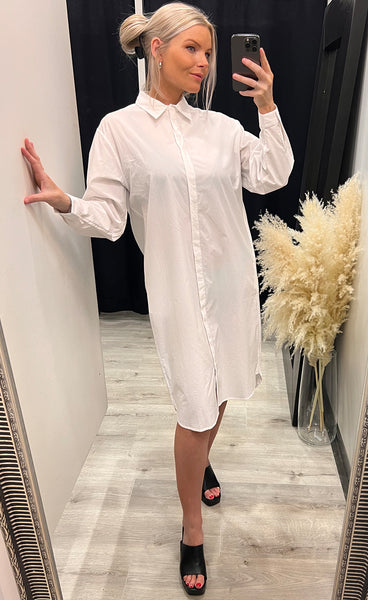 Haddis long shirt - bright white