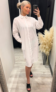 Haddis long shirt - bright white