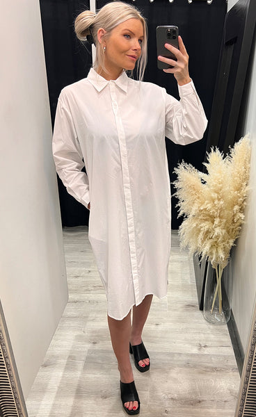 Haddis long shirt - bright white