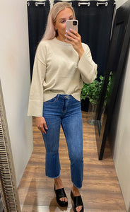 Odanna rachelle pullover - oatmeal melange