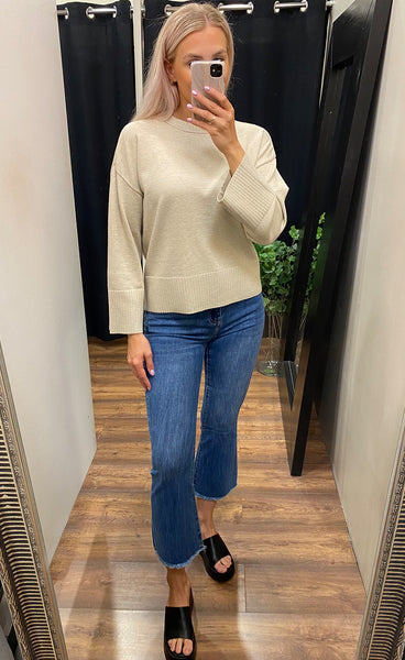 Odanna rachelle pullover - oatmeal melange