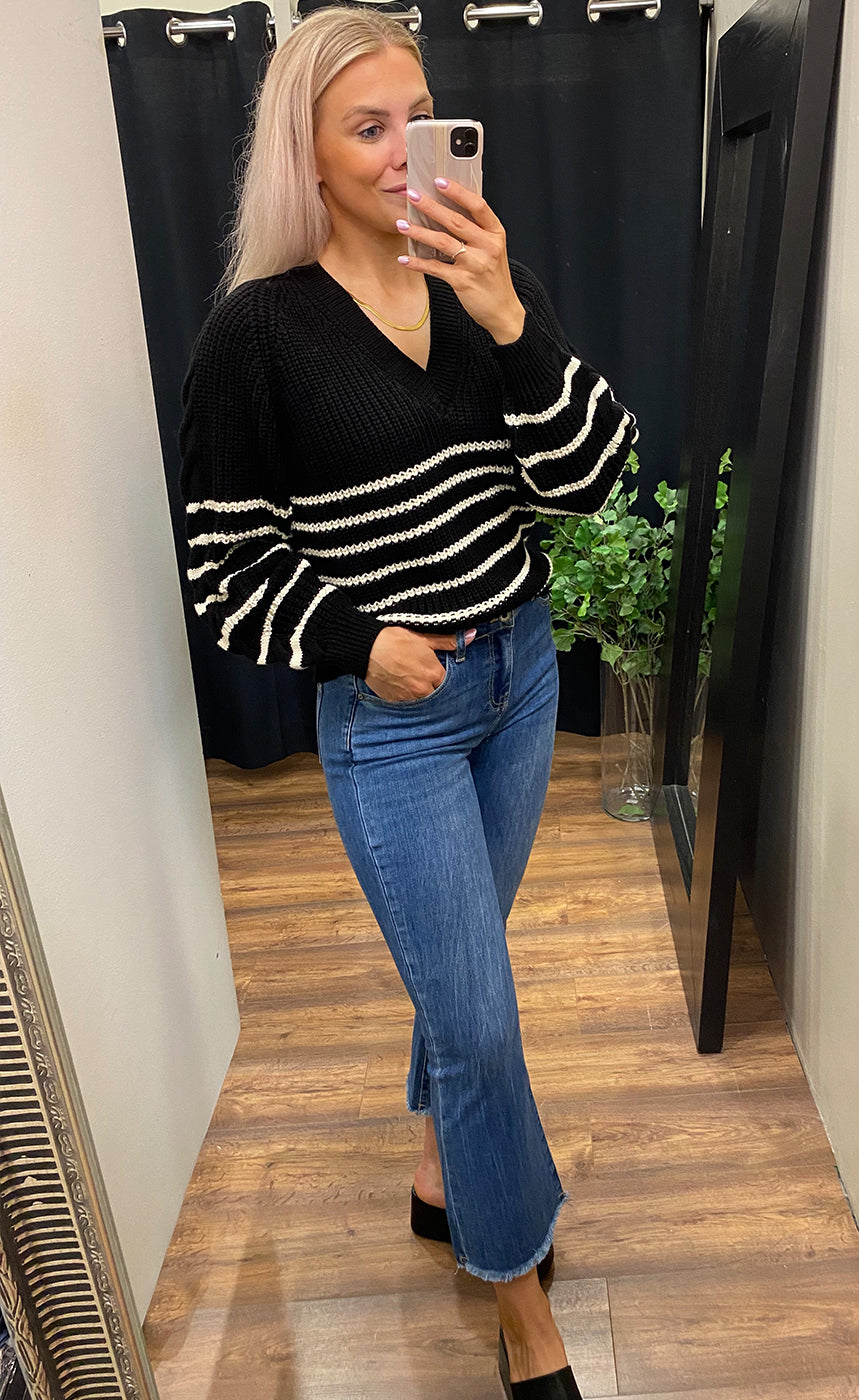 Miba pullover - black/white