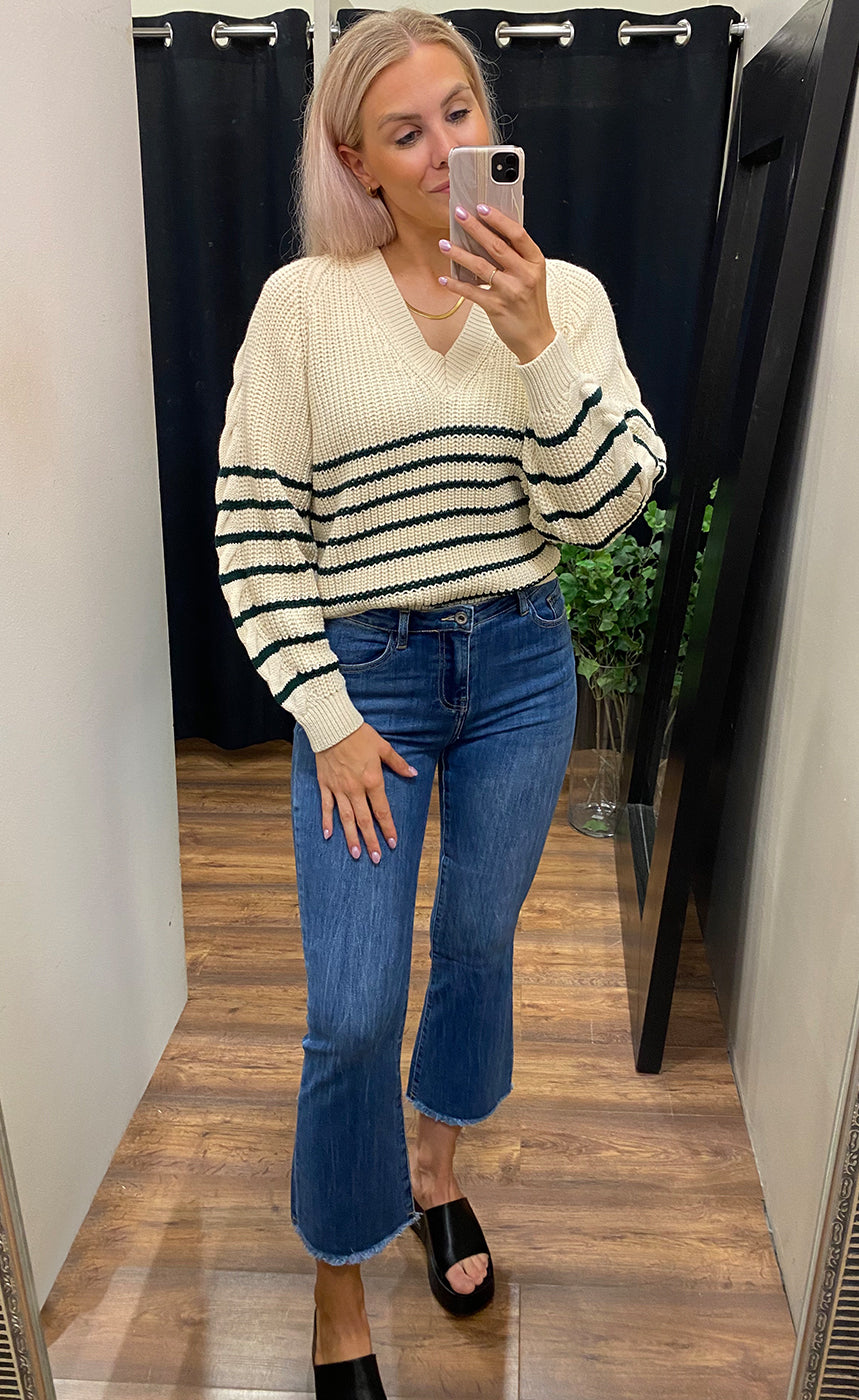 Miba pullover - white/green