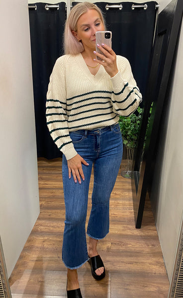 Miba pullover - white/green