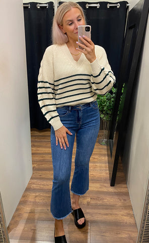 Miba pullover - white/green