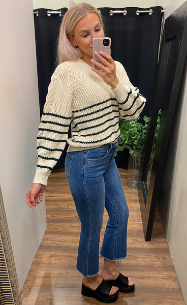 Miba pullover - white/green