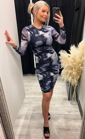 Hailey dress - black mix