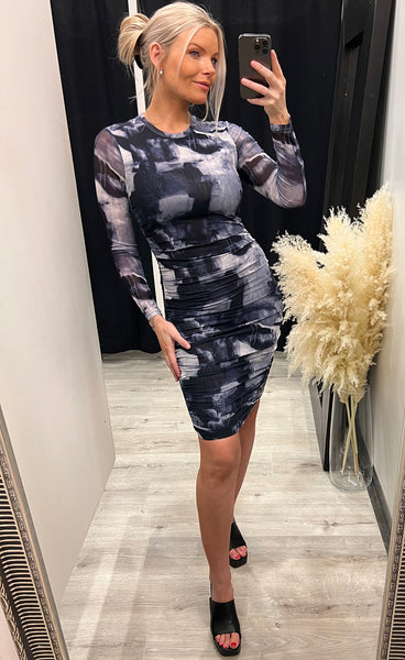 Hailey dress - black mix