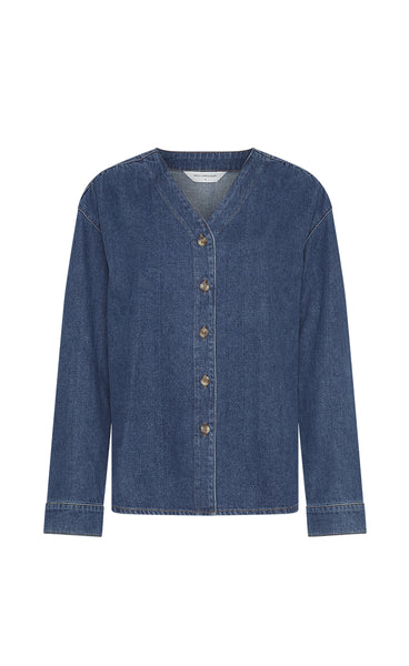 Jolene elena shirt - mid blue wash