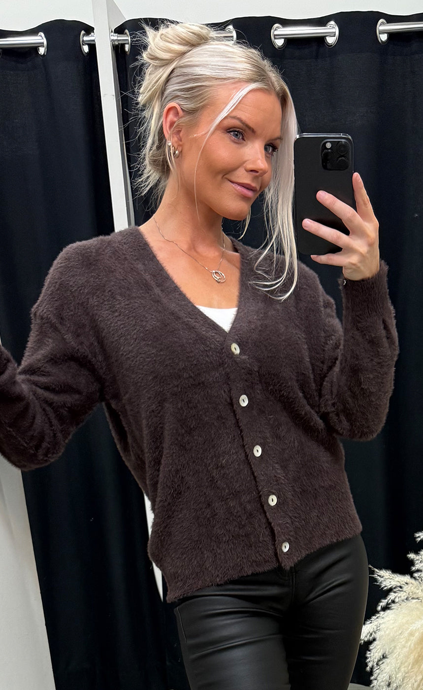Brula cardigan - coffee bean