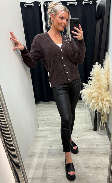 Brula cardigan - coffee bean