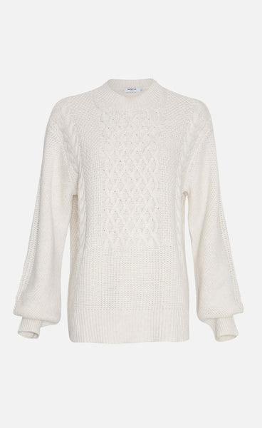 Saidi latifa peysa - ecru melange