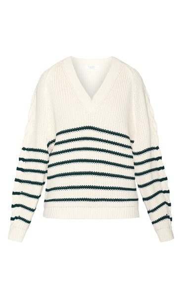 Miba pullover - white/green