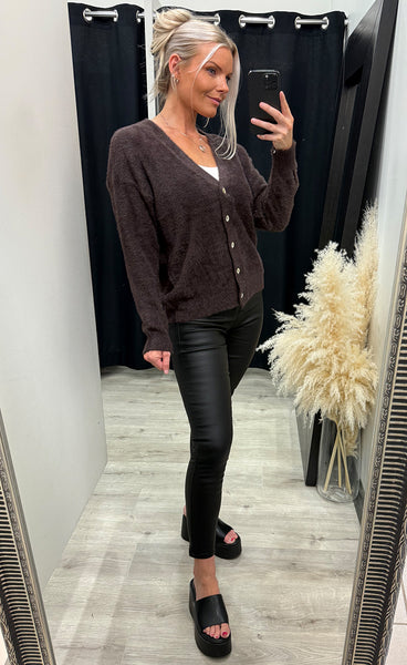 Brula cardigan - coffee bean