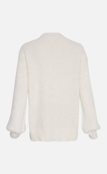 Saidi latifa peysa - ecru melange