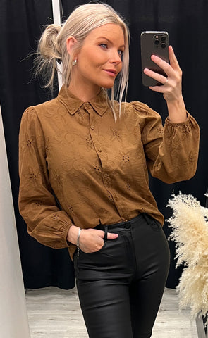 Pinka blouse - pecan brown