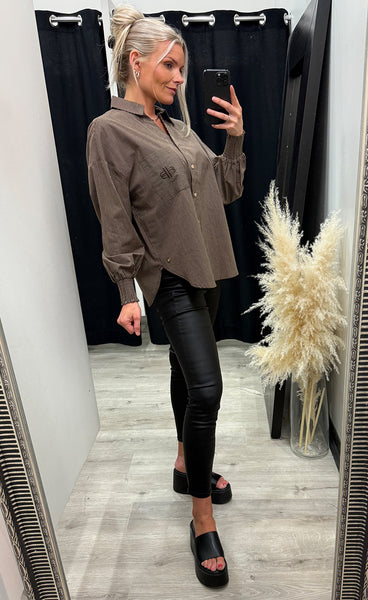 PREPAIR Candra blouse - brown sand