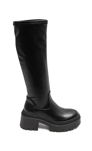 Stretch stígvél 9671 - black