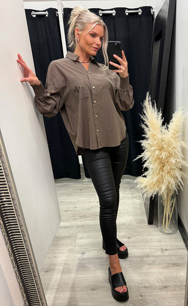 PREPAIR Candra blouse - brown sand