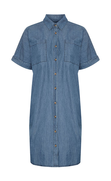 Kindra dress 3 - clear blue denim