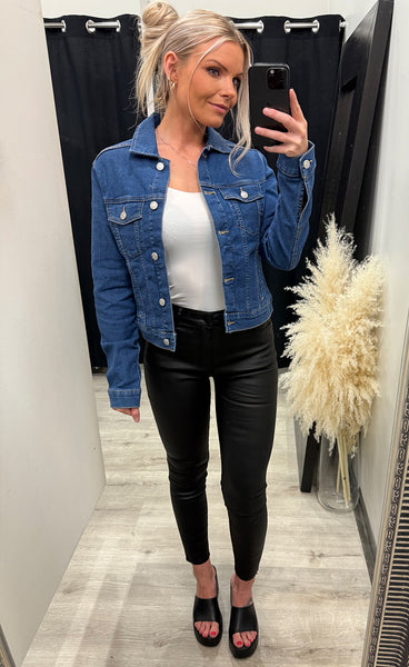 Denima jacket 1 - mid blue denim