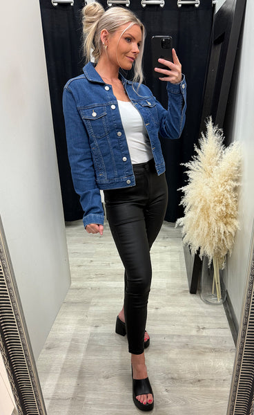 Denima jacket 1 - mid blue denim