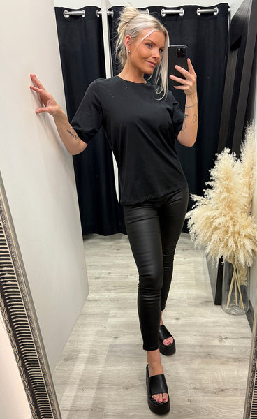 Kaden tshirt - black/glitter