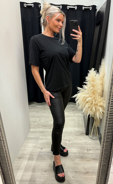 Kaden tshirt - black/glitter