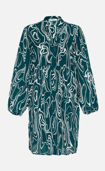 Telena rikkelie dress - pine abstract