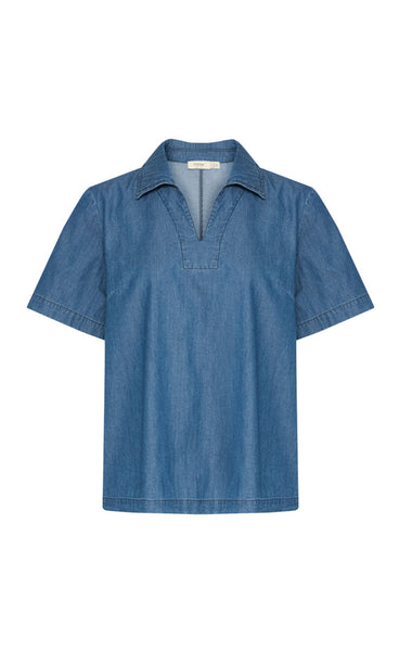 Kindra blouse 2 - clear blue denim