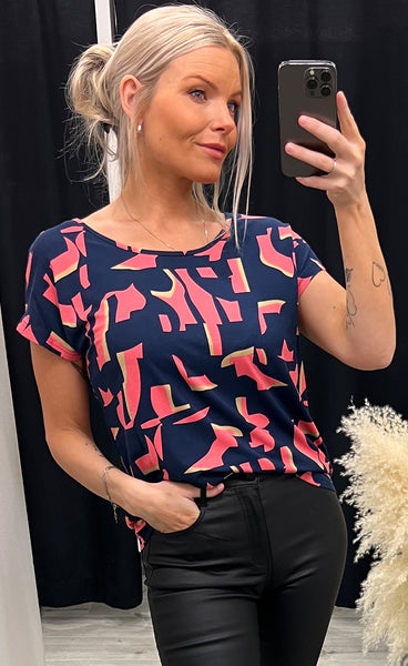 Flora tee 2 - camellia mix