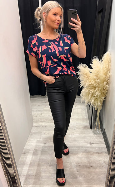 Flora tee 2 - camellia mix