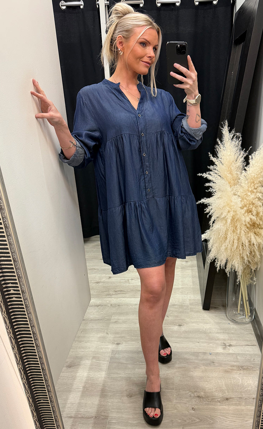 Lori denim dress - dark blue