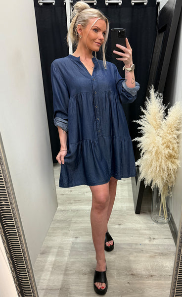 Lori denim dress - dark blue
