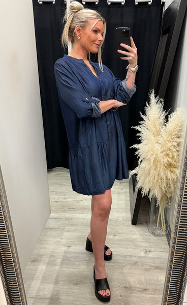 Lori denim dress - dark blue