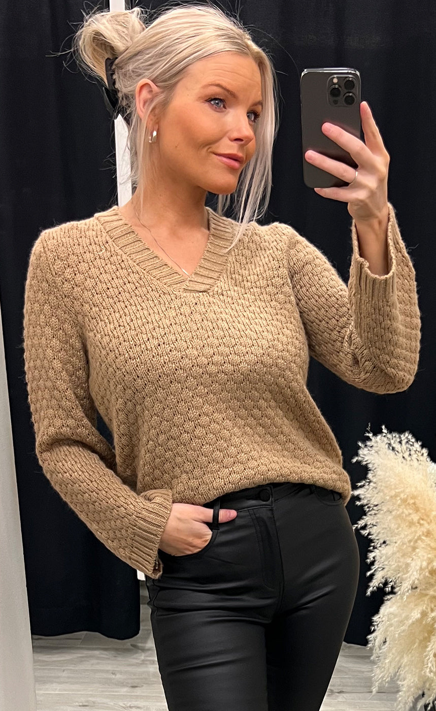 Lindsy pullover 2 - beige tan
