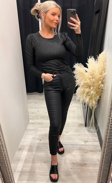 Vanna blouse - black glitter